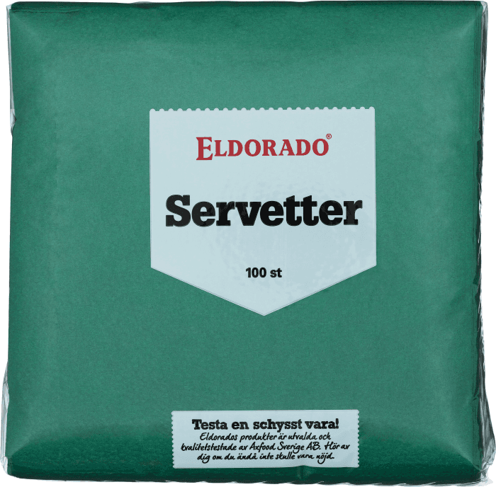 Servetter Grön 1-lags 33cm