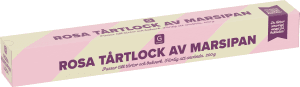 Rosa Tårtlock av Marsipan