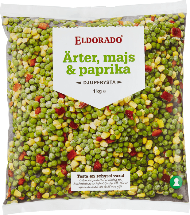 Ärter Majs Paprika Fryst