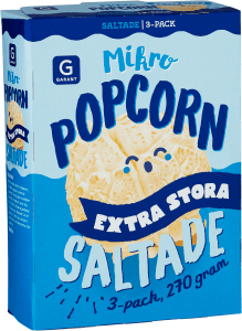 Mikropopcorn Saltade Extra Stora 3x90g