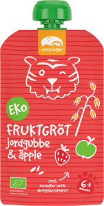 Klämmis Fruktgröt Jordgubb & Äpple 6 mån Eko