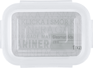 Glasmatlåda med Lock 0,4L
