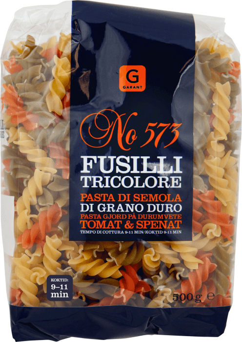 Pasta Fusilli Tricolore