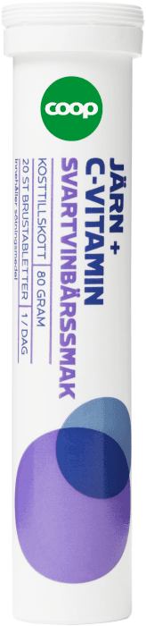 Järn + C-vitamin Svartvinbärssmak