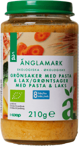 Barnmat Grönsaker med Pasta 8 mån Eko