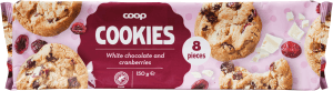 Cookies Vit Choklad & Tranbär 8-pack
