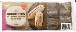 Baguetter Halva Grova 4-pack