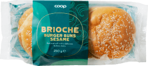 Hamburgerbröd Brioche Sesam 4-pack