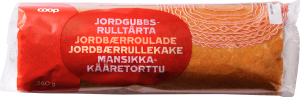 Jordgubbsrulltårta