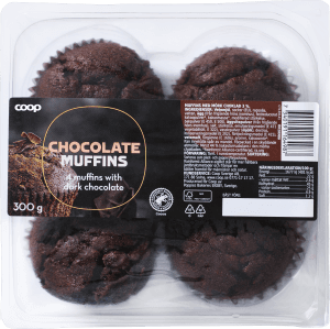 Chokladmuffins 4-pack
