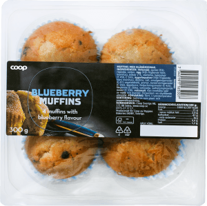 Blåbärsmuffins 4-pack