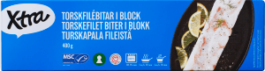 Torskfilébitar i block