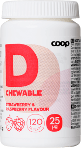 Vitamin D Jordgubb & hallon