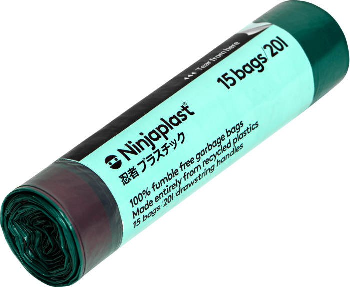 Avfallspåsar med Dragsnöre 20L 15-p