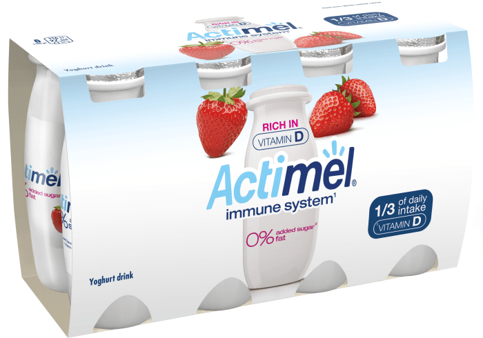 Drickyoghurt Jordgubb Utan Tillsatt Socker 0,1% 8x100g