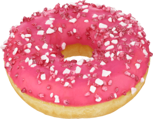Donut Berry white frystinad Bageri