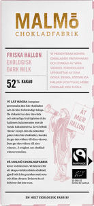 Choklad Friska Hallon 52% EKO/Fairtrade