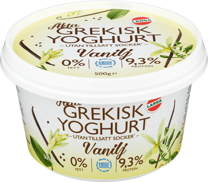 Yoghurt Äkta Grekisk Vanilj 0%