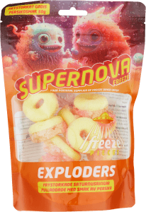 Frystorkat godis Persikosmak