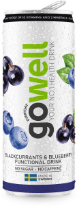 Svarta vinbär/Blåbär Kolsyrad dryck