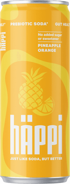 Ananas Prebiotic Soda Läsk, Burk