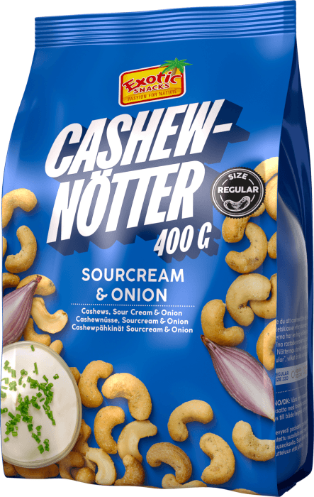 Cashewnötter Sourcream & Onion
