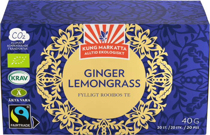 Te Rooibos Ingefära & Citrongräs KRAV Fairtrade