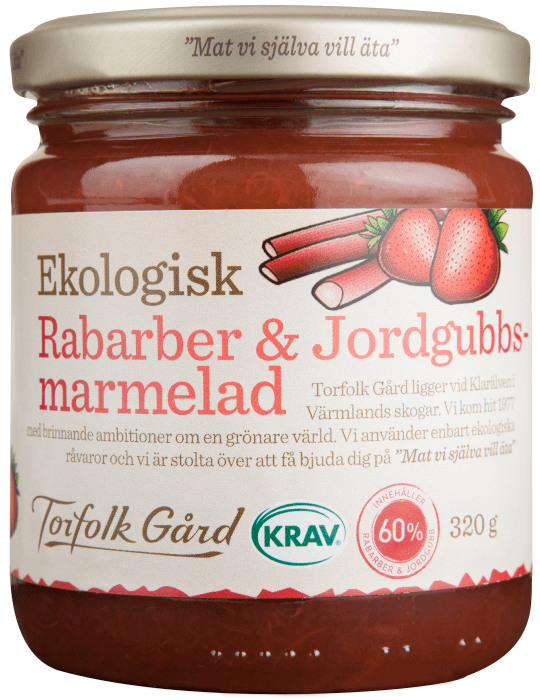 Marmelad Rabarber & Jordgubb EKO/KRAV