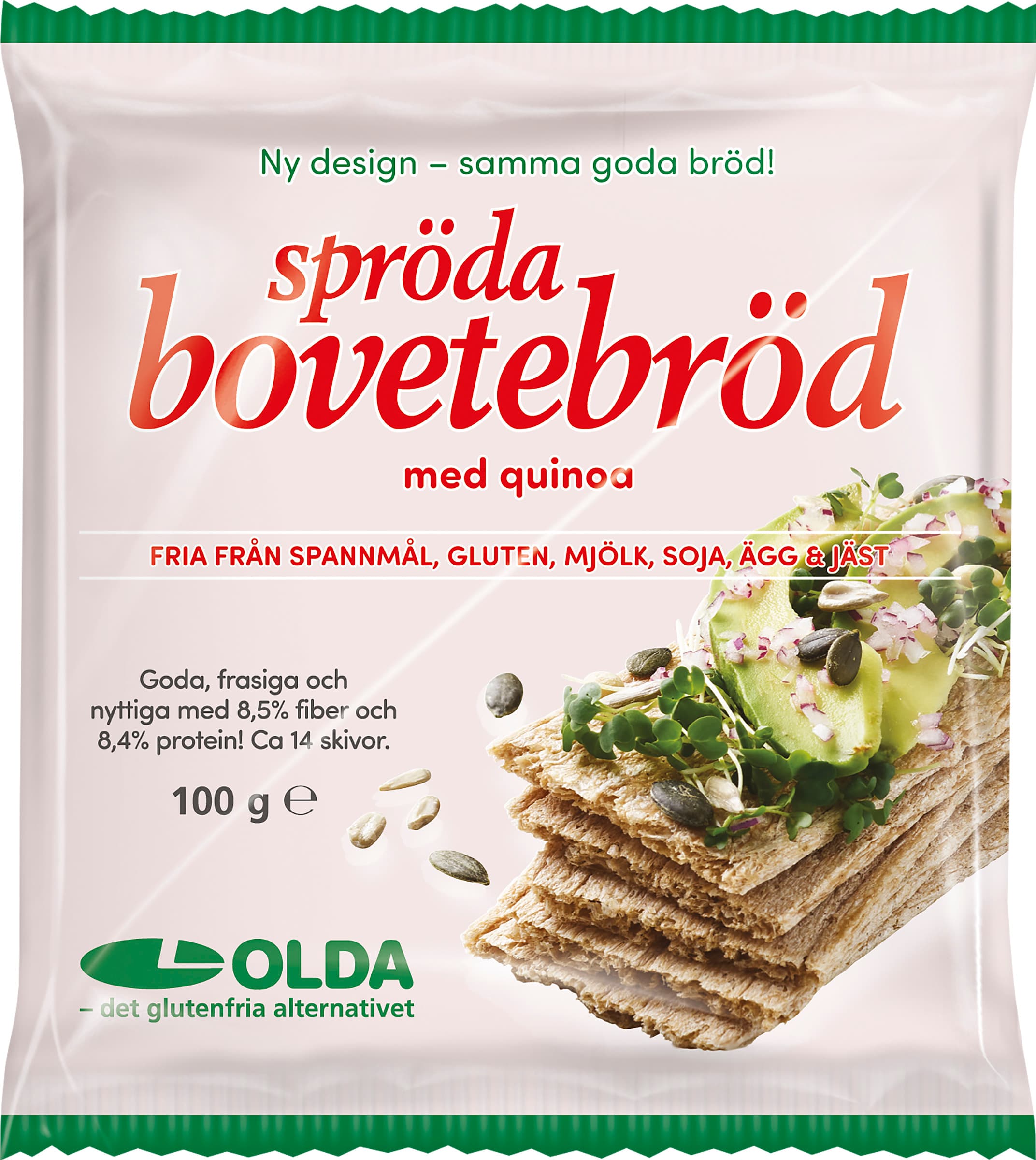 Bovetebröd Spröda med Quinoa Glutenfri