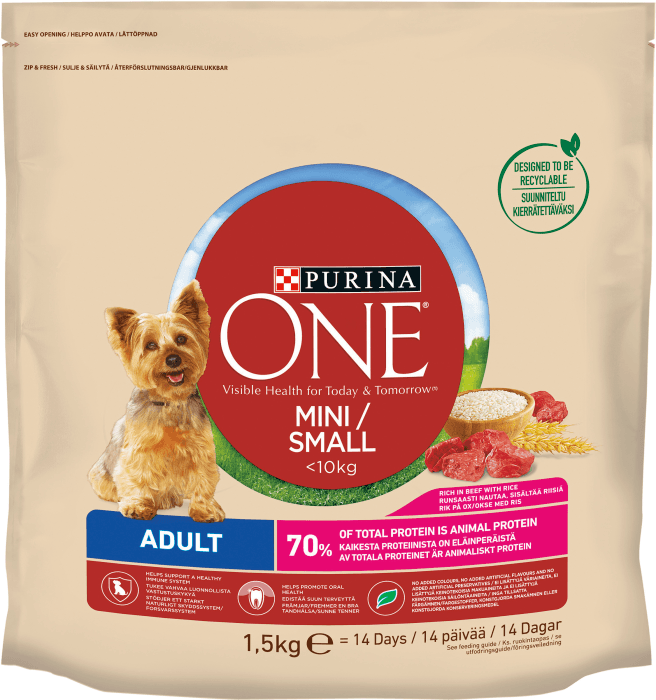 Hundmat Adult Oxe & Ris Purina