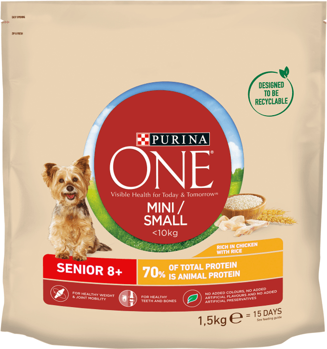 Hundmat Mini Senior Kyckling & ris