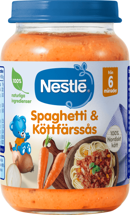 Barnmat Spaghetti Köttfärssås 6 mån