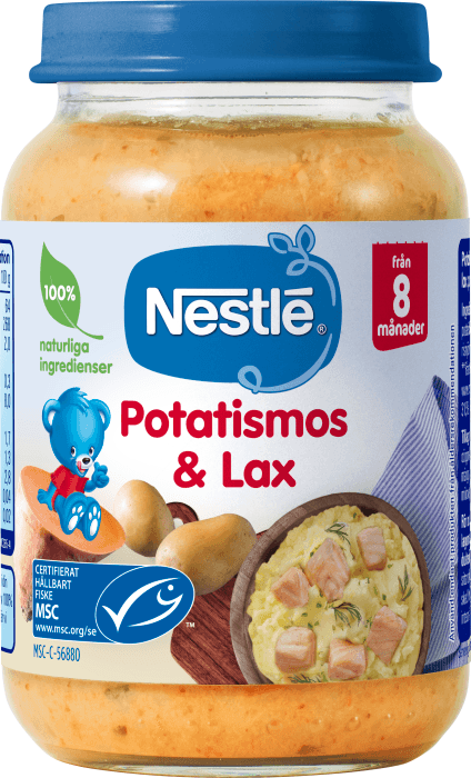 Barnmat Potatismos med Lax 8 mån MSC
