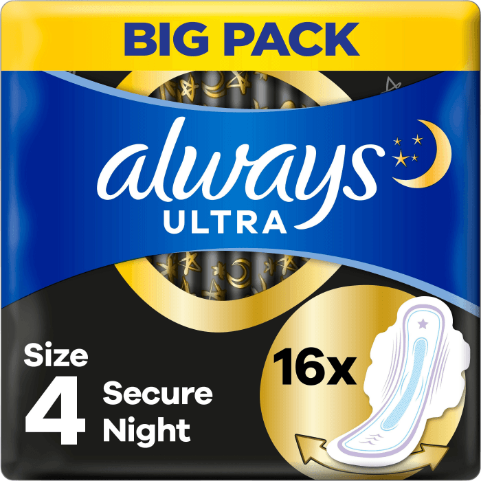 Binda Secure Night Storlek 4 Wings