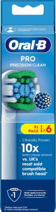 Eltandborsthuvud Precision Clean 6-pack