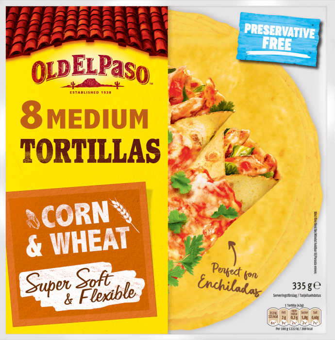 Tortillas Corn Medium 8-p