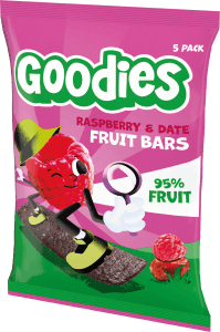 Barnsnacks Fruit bar raspberry & date 3år