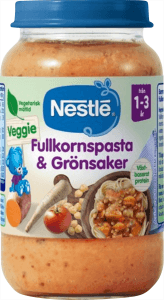 Fullkornspasta & Grönsaker 1-3 år