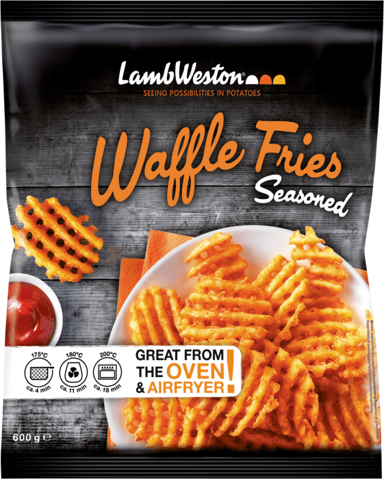 Pommes frites Waffle Fries Kryddad Fryst
