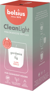 Doftljus Clean ligh Gardenia & Fig Refill 2-pack