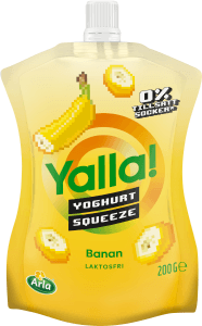 Drickyoghurt squeeze Banan Laktosfri 3%