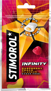 Tuggummi sockerfri Infinity Raspberry/Peach