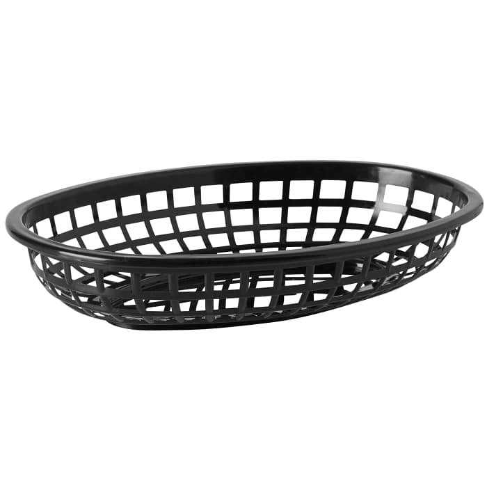 Brödkorg/serveringskorg plast Svart