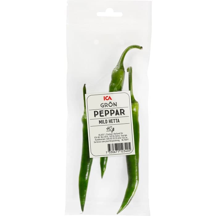 Grön peppar