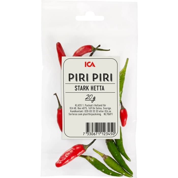 Röd & grön piri piri