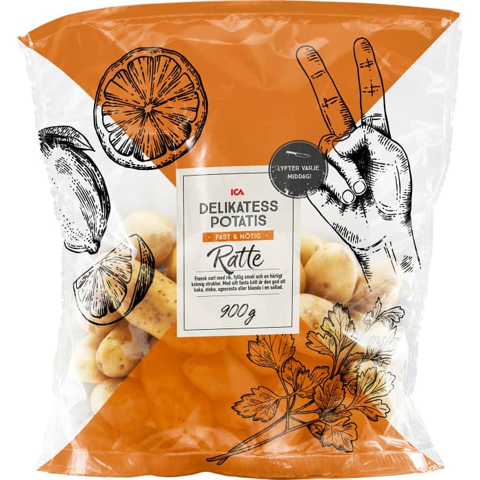 Delikatesspotatis Ratte Sköljd