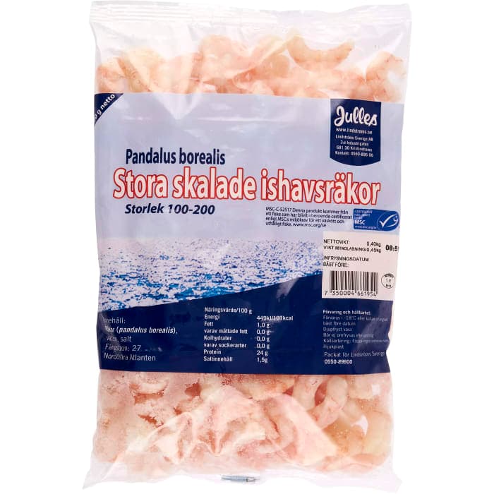 Ishavsräkor stora skalade