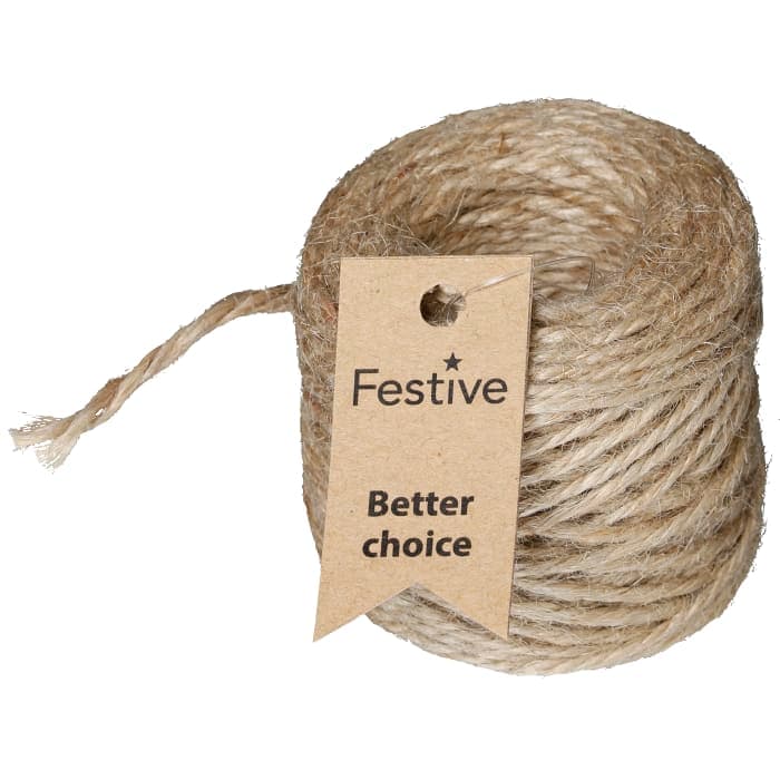 Juteband Natur 25m
