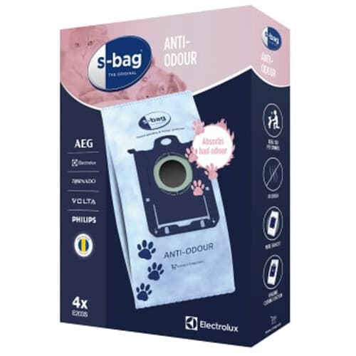 Dammsugarpåse E203S s-bag® Anti-Odour