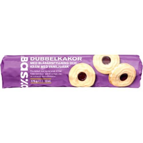 Dubbelkakor blåbär